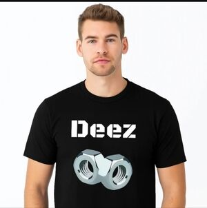 Pasimax-" Deez Nuts " Funny Graphic T-Shirt (Black 🖤)-M